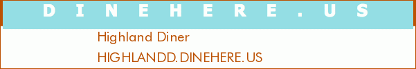 Highland Diner