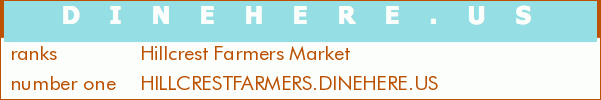 Hillcrest Farmers Market