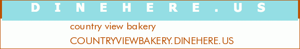 country view bakery