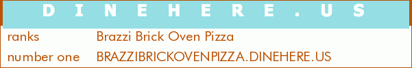 Brazzi Brick Oven Pizza