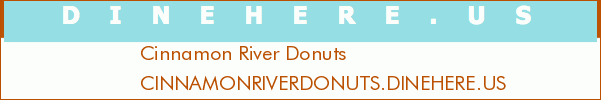 Cinnamon River Donuts