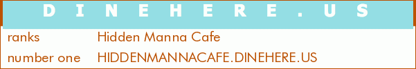 Hidden Manna Cafe