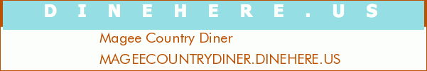 Magee Country Diner