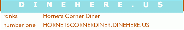 Hornets Corner Diner