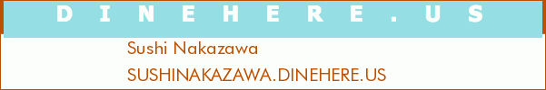 Sushi Nakazawa