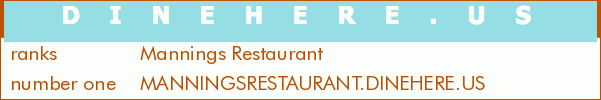 Mannings Restaurant
