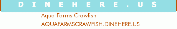 Aqua Farms Crawfish