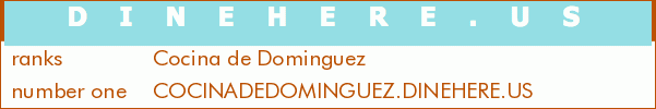 Cocina de Dominguez