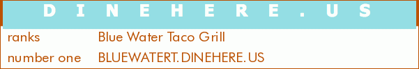 Blue Water Taco Grill