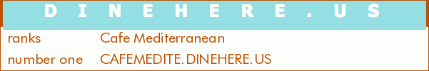 Cafe Mediterranean
