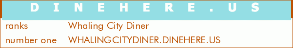 Whaling City Diner