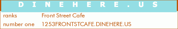 Front Street Cafe