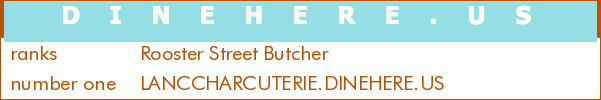 Rooster Street Butcher