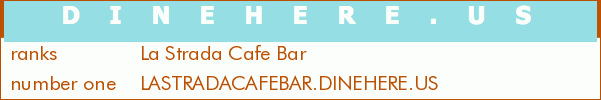 La Strada Cafe Bar