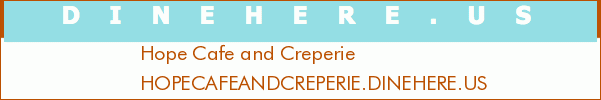 Hope Cafe and Creperie