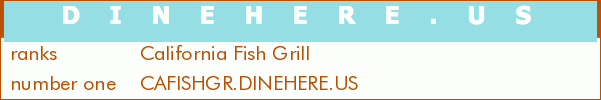 California Fish Grill