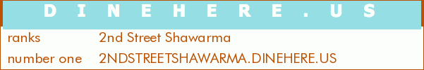 2nd Street Shawarma