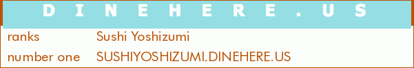 Sushi Yoshizumi