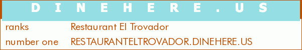 Restaurant El Trovador