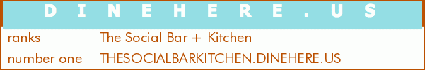 The Social Bar + Kitchen