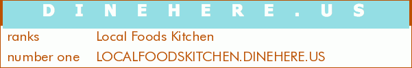 Local Foods Kitchen