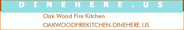 Oak Wood Fire Kitchen