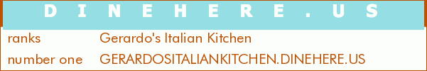Gerardo's Italian Kitchen