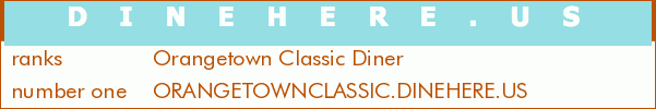 Orangetown Classic Diner