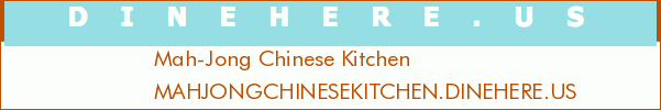 Mah-Jong Chinese Kitchen