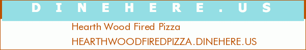 Hearth Wood Fired Pizza