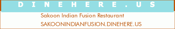 Sakoon Indian Fusion Restaurant