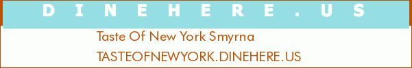 Taste Of New York Smyrna