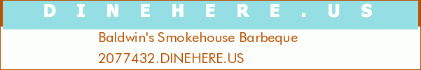 Baldwin's Smokehouse Barbeque