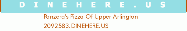 Panzera's Pizza Of Upper Arlington