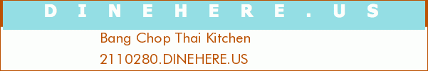 Bang Chop Thai Kitchen