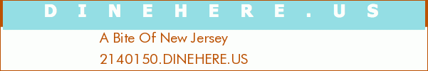 A Bite Of New Jersey