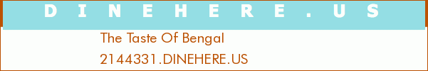 The Taste Of Bengal