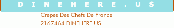 Crepes Des Chefs De France