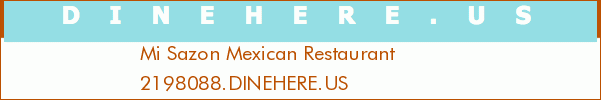 Mi Sazon Mexican Restaurant