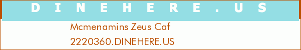 Mcmenamins Zeus Caf