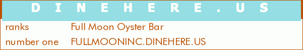 Full Moon Oyster Bar