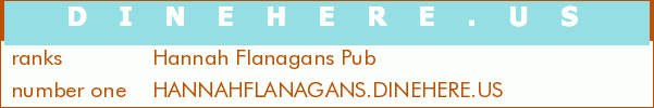 Hannah Flanagans Pub