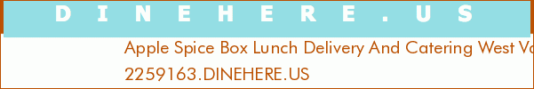 Apple Spice Box Lunch Delivery And Catering West Valley