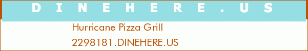 Hurricane Pizza Grill