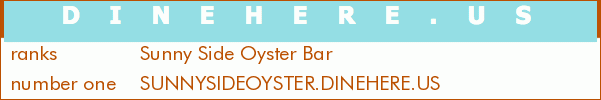 Sunny Side Oyster Bar