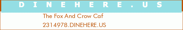 The Fox And Crow Caf