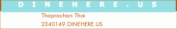 Thaprachan Thai