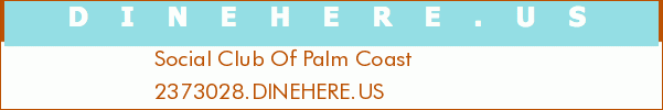 Social Club Of Palm Coast