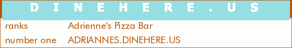 Adrienne's Pizza Bar