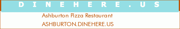Ashburton Pizza Restaurant